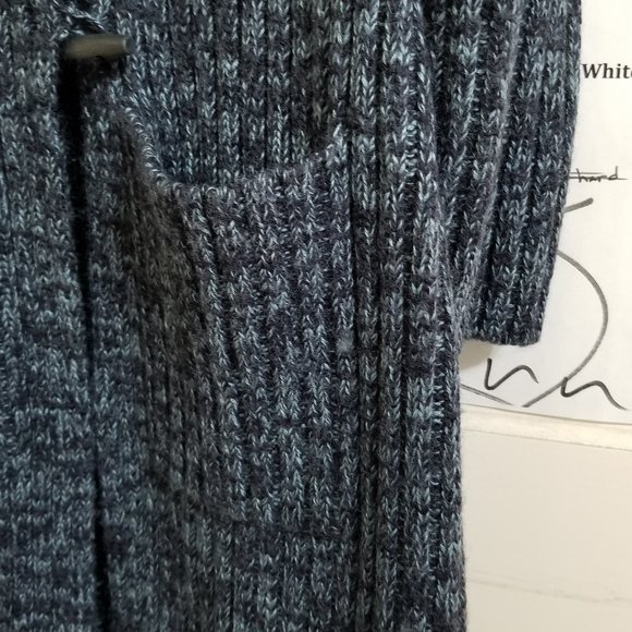 Moda International sweater Medium toggle button long cardigan duster knit Y2K - Picture 5 of 12